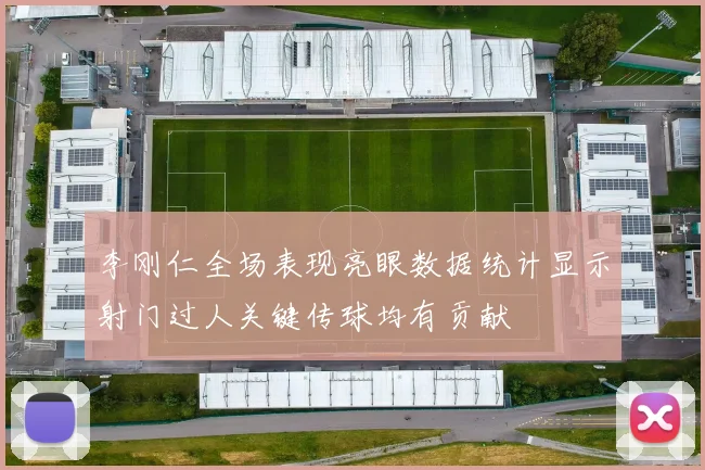 李刚仁全场表现亮眼数据统计显示射门过人关键传球均有贡献
